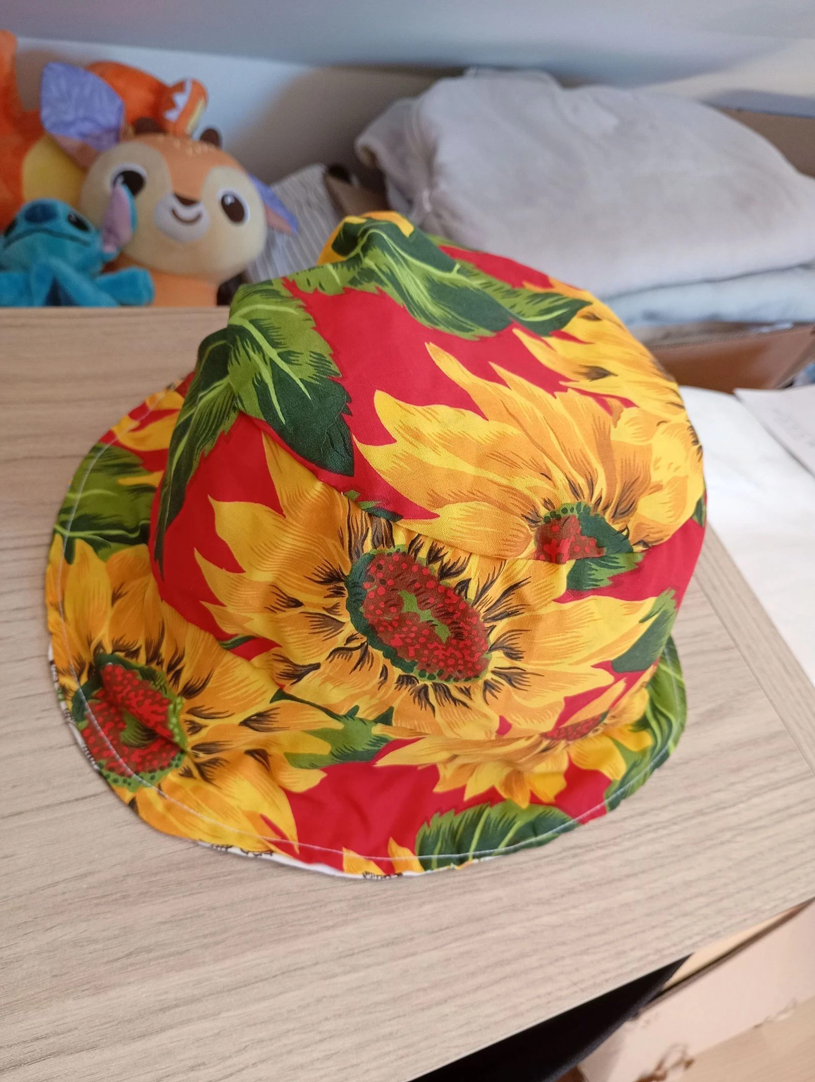 Chapéu vintage reversível com estampa de flores tamanho M/G – photo 3
